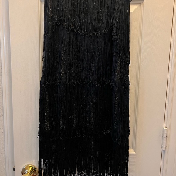 Black sparkly fringe dress - Picture 2 of 6